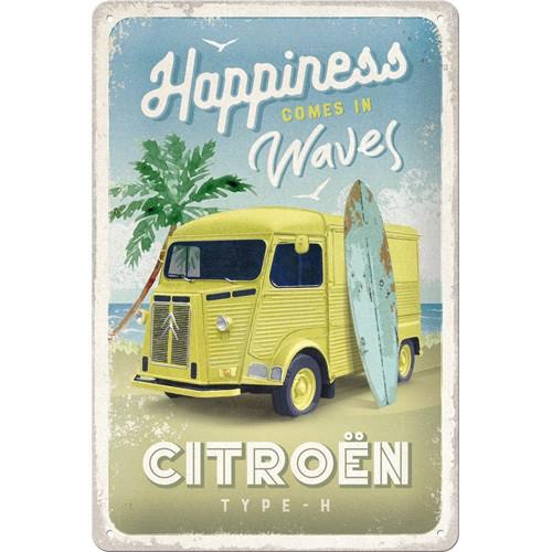 Citroen Type H Happiness relief reclamebord van metaal deco, Ophalen of Verzenden, Nieuw, Auto's