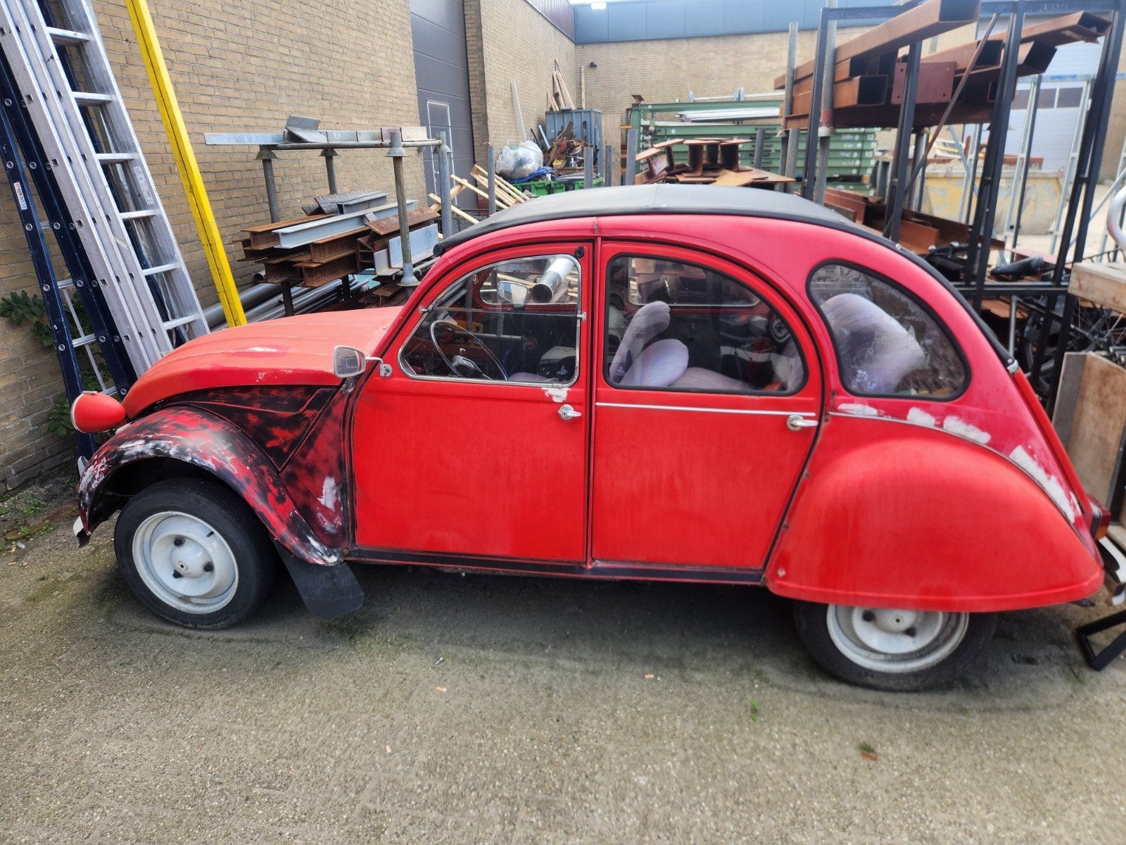 Citroën 2CV 0.6 Spec 1986 Rood, Auto's, Voorwielaandrijving, 602 cc, 2CV, Origineel Nederlands