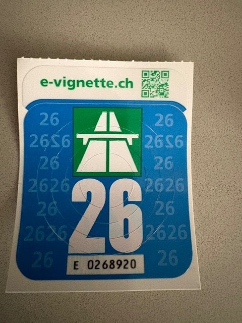 Vignet Zwitserland 2026, Tickets en Kaartjes, Autovignetten, Drie personen of meer