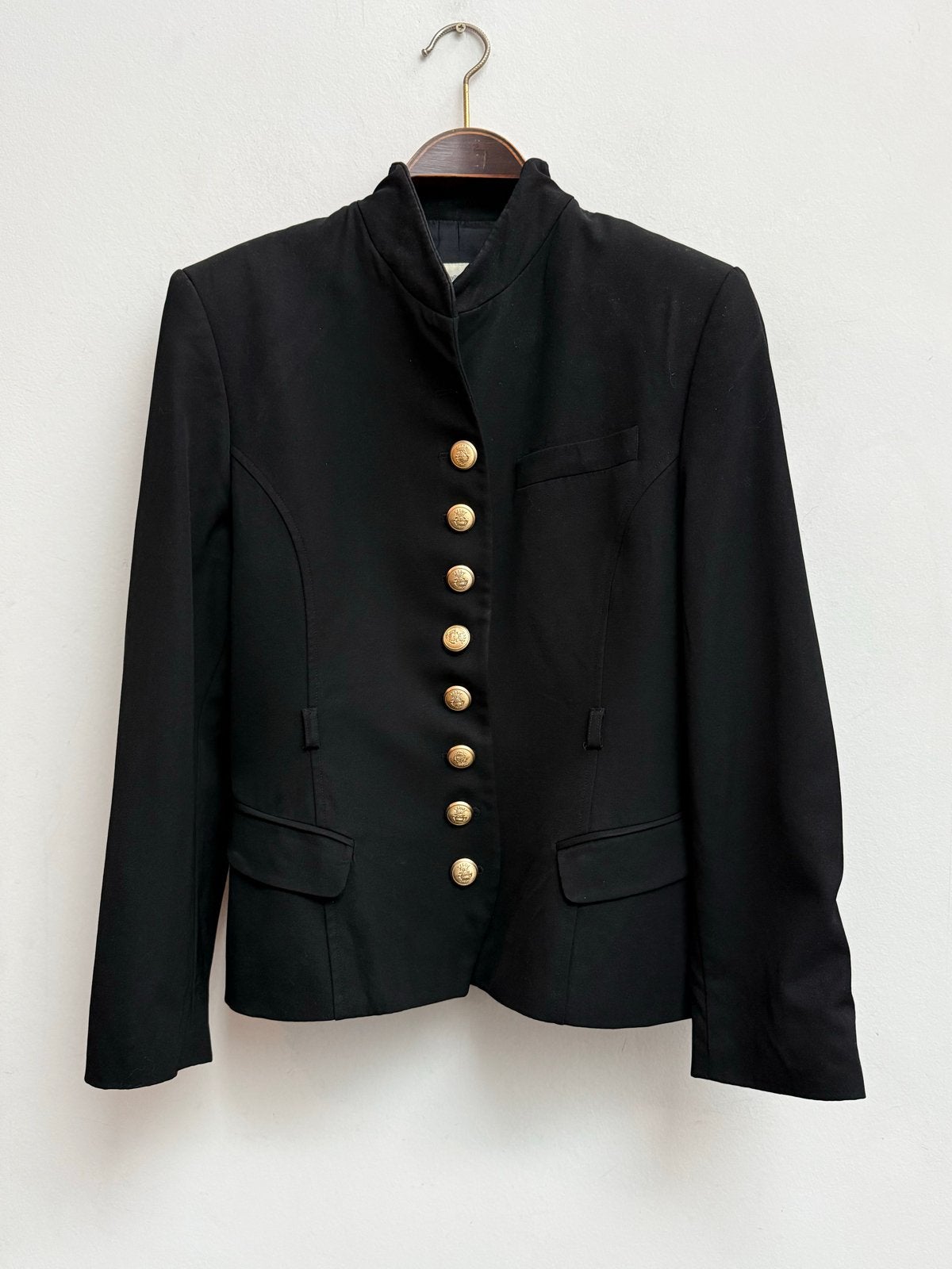 Vintage Pauw Zwarte Militaire Blazer Goudkleurige Knopen, Kleding | Dames, Zwart, Maat 42/44 (L), Ophalen of Verzenden, Zo goed als nieuw