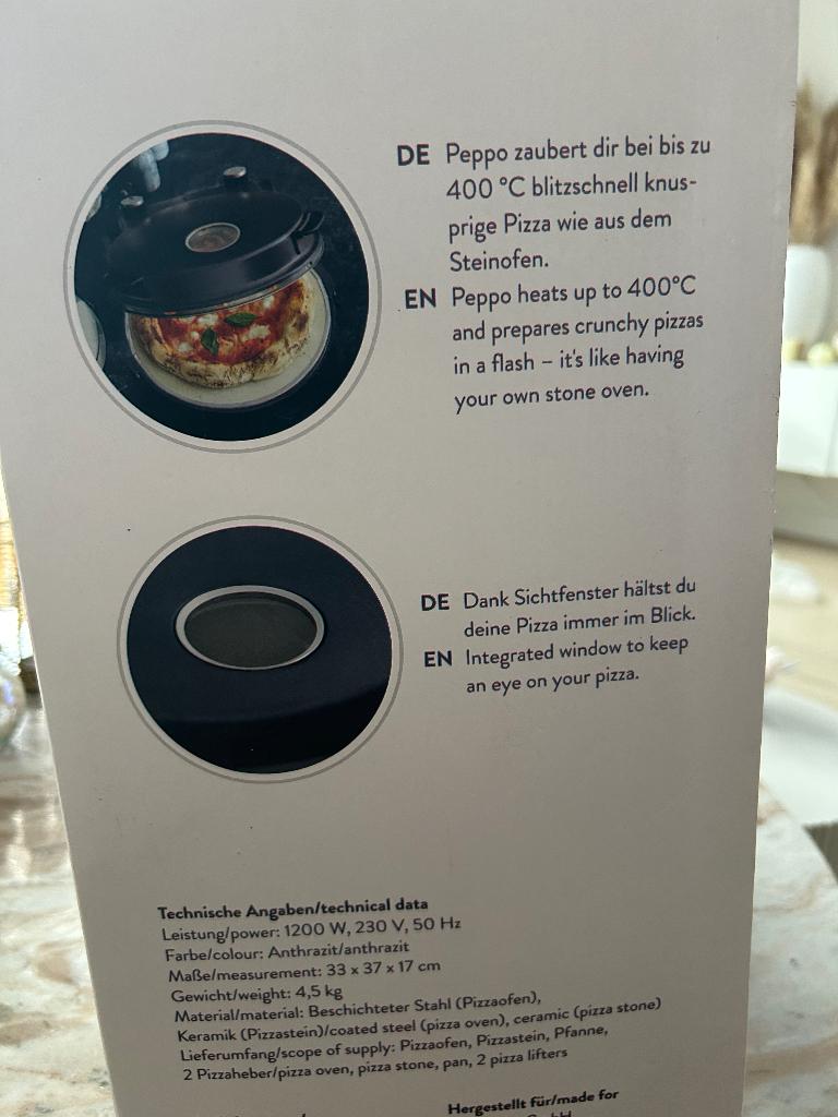 Mini pizza oven, Ophalen of Verzenden, Nieuw