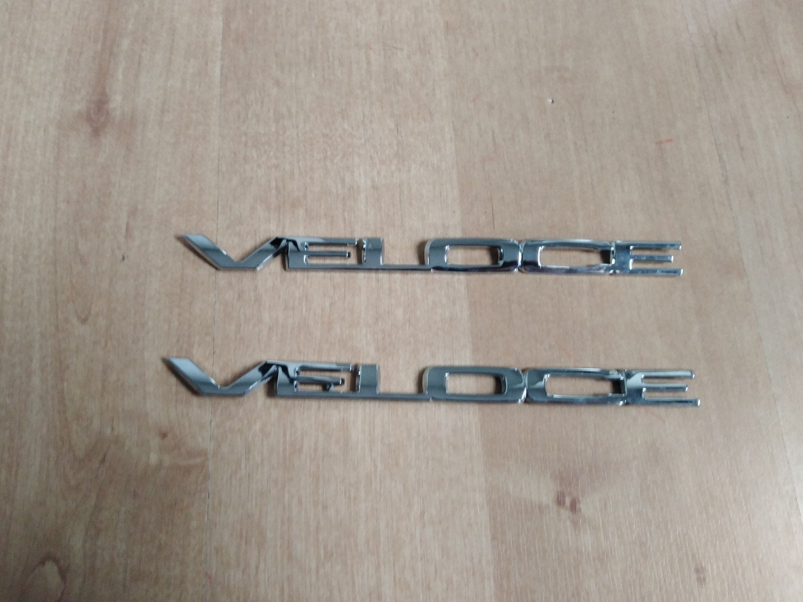 veloce badge set zilverkleurig, Ophalen of Verzenden