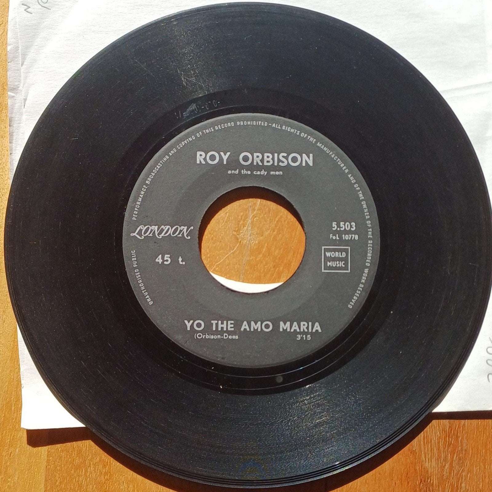 Roy Orbison, Cd's en Dvd's, Vinyl Singles, Ophalen of Verzenden, Zo goed als nieuw, Pop