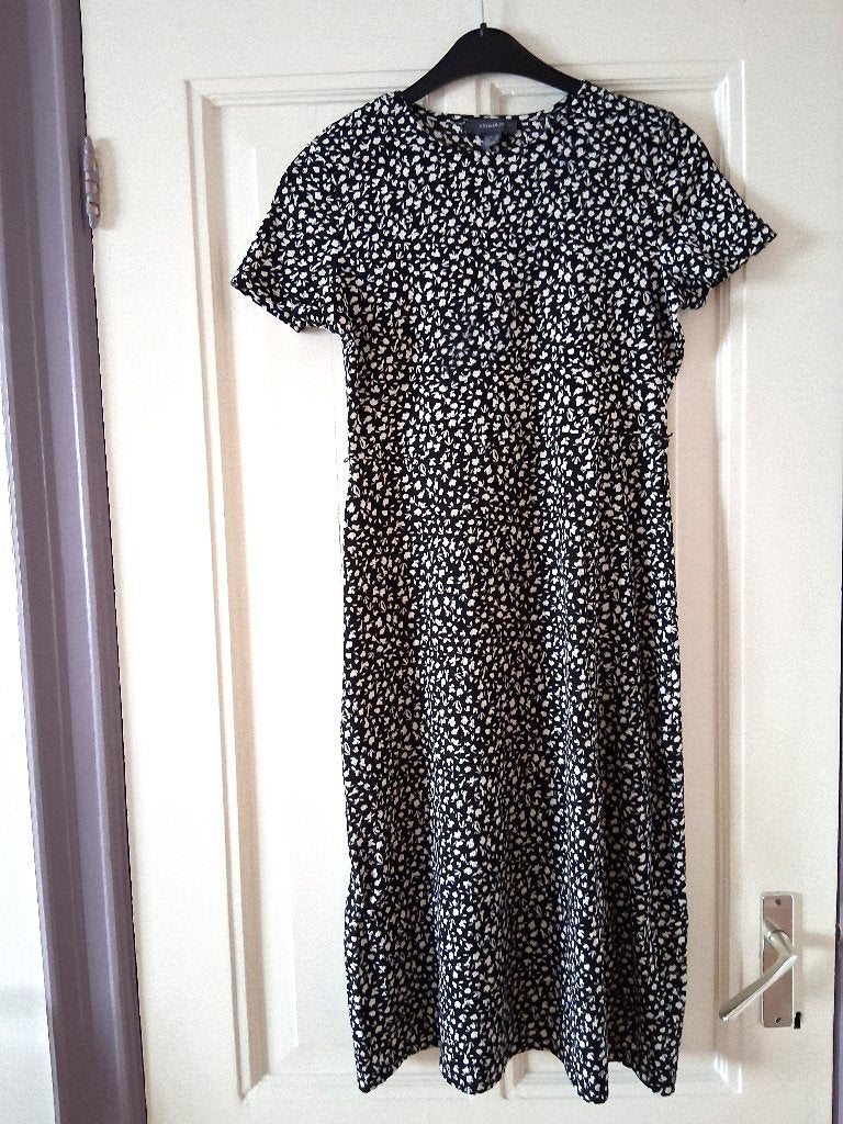 zwart gebloemde zomerjurk, maat 40, Maat 38/40 (M), Primark, Zwart, Ophalen of Verzenden