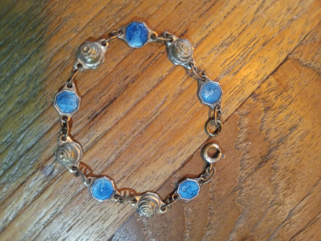 Religieuze kinder armband vintage!, Ophalen of Verzenden, Overige materialen, Armband