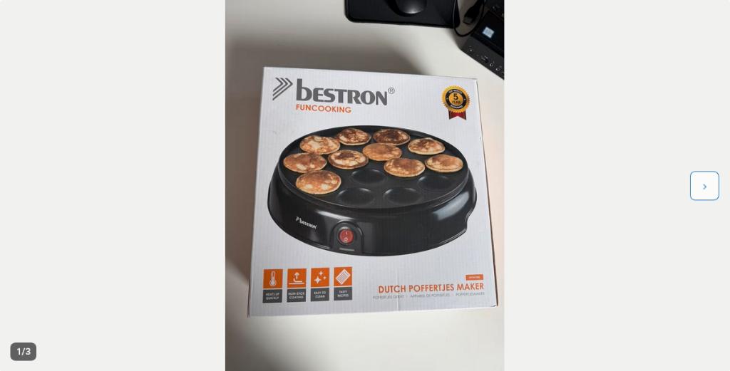 Poffertjes pan 1x gebruikt., Ophalen, Zo goed als nieuw