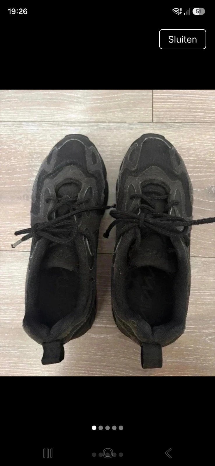 Zwarte Nike damesschoenen maat 36.5, Zwart, Nike, Ophalen of Verzenden, Sneakers of Gympen