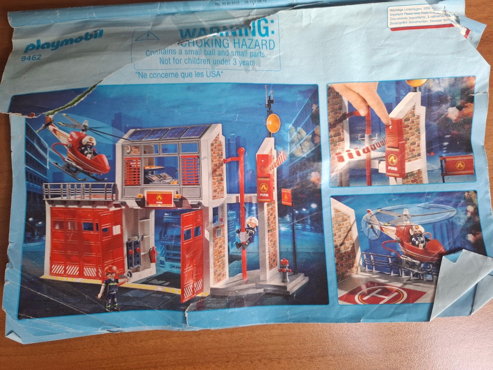 Playmobil Brandweerkazerne met ladderwagen  en helikopter, Kinderen en Baby's, Ophalen, Gebruikt, Gebouw, Losse onderdelen