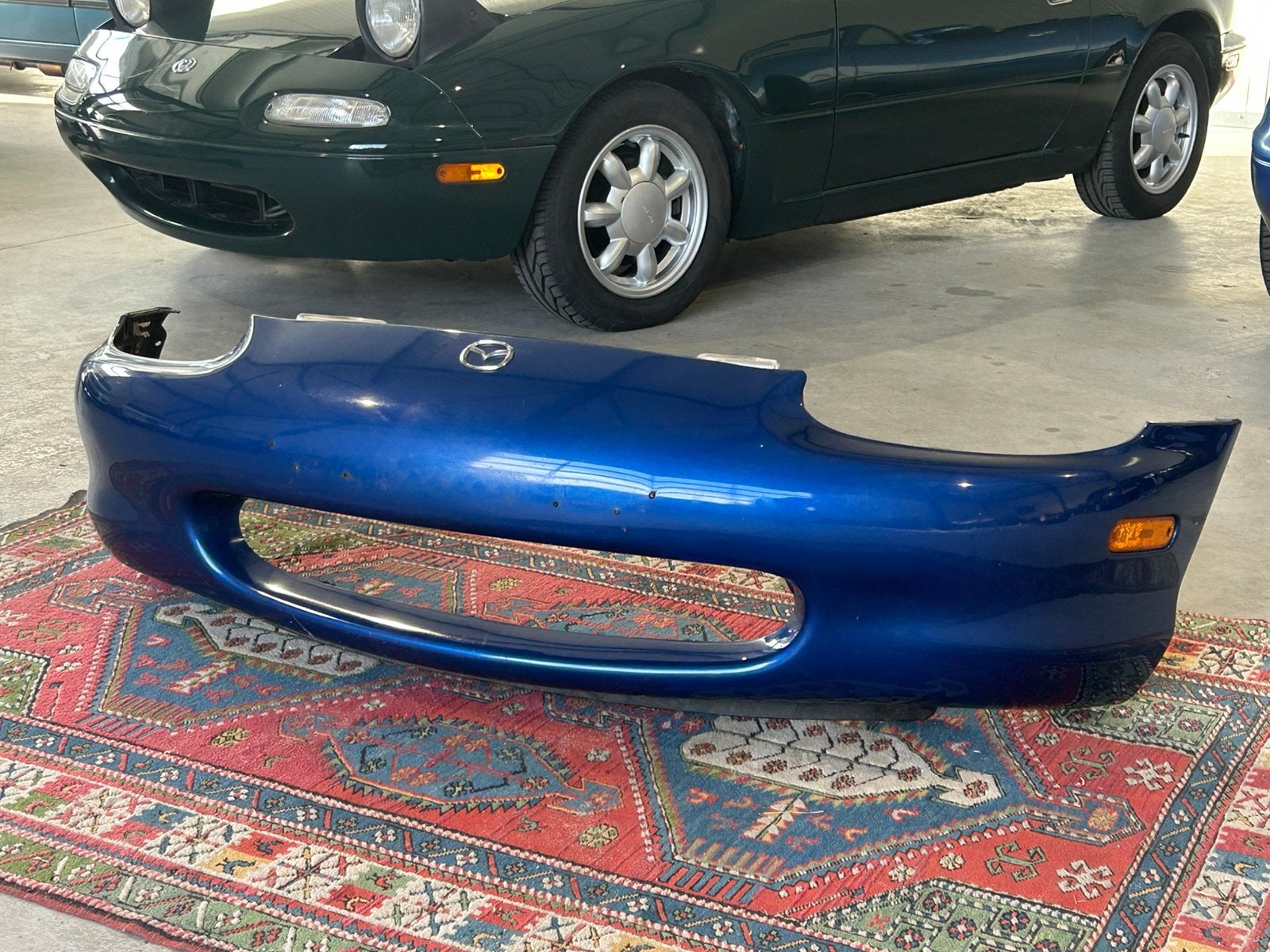 MX5 NB voorbumper Innocent Blue Mica, Ophalen, Gebruikt, Mazda, Bumper