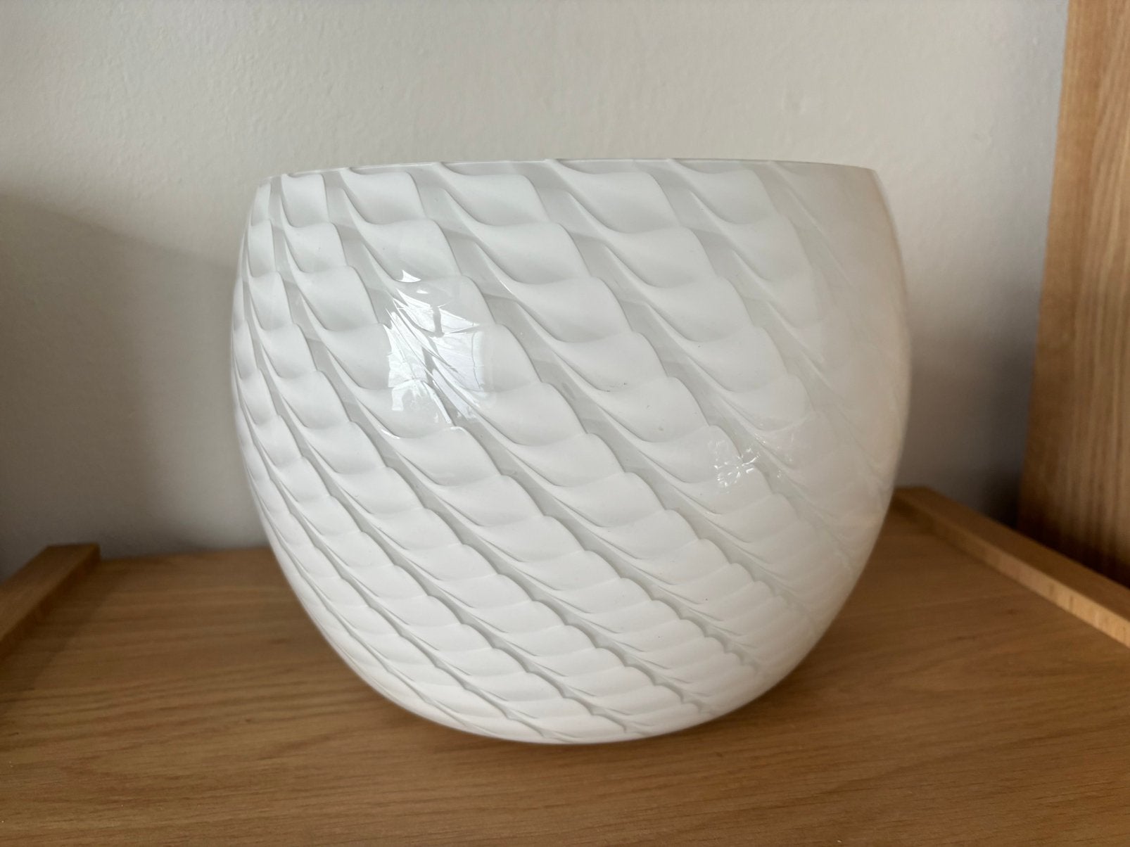 murano wit wandlamp glas vintage lampen glass white retro, Ophalen, Gebruikt, Glas, Overige merken