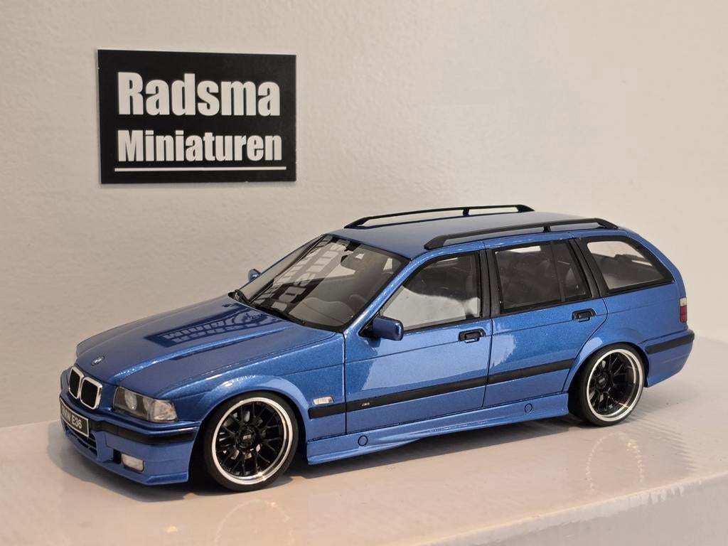 Bmw 3serie E36 Touring - Verlaagd + BBS GT - 1:18 Ottomobile, OttOMobile, Auto, Ophalen of Verzenden, Zo goed als nieuw