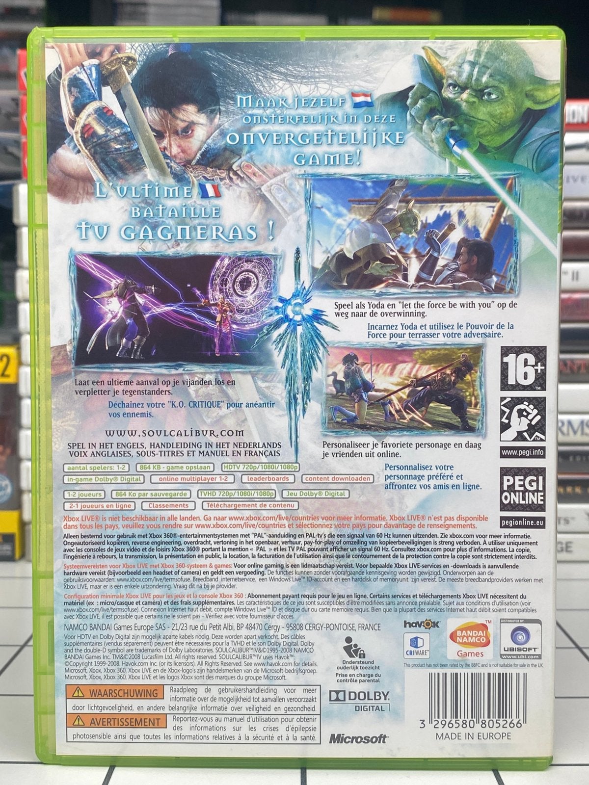 Soul Calibur IV - Xbox 360 Game - Compleet, Avontuur en Actie, Info@bandainamco.com, Eén computer, 2 spelers