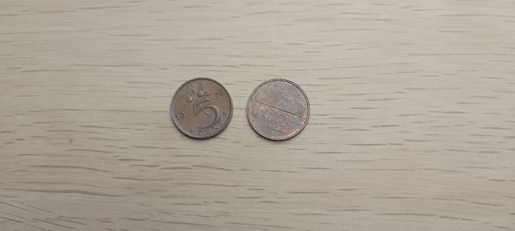 2keer 5 cent, Ophalen of Verzenden, Koningin Juliana, Losse munt