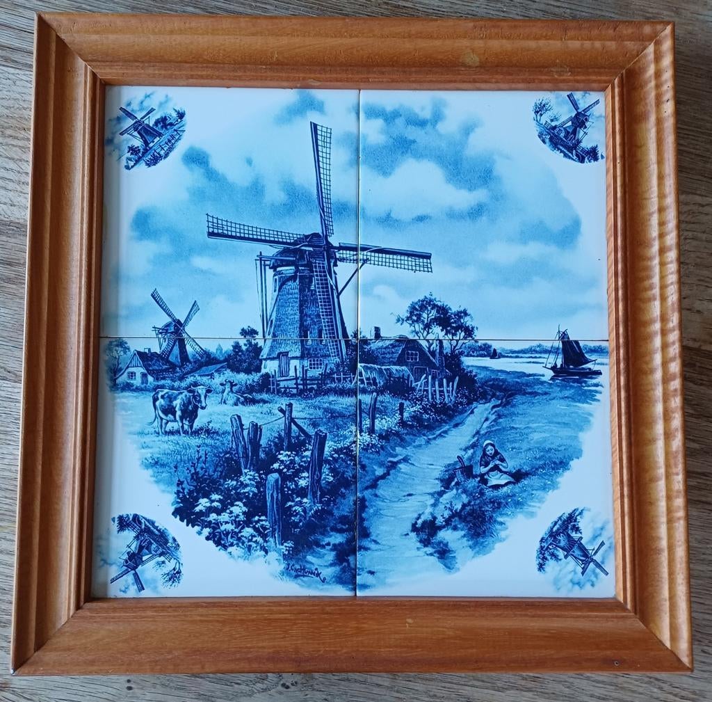 Delfsblauwe tegeltableau Hunnink, Ophalen