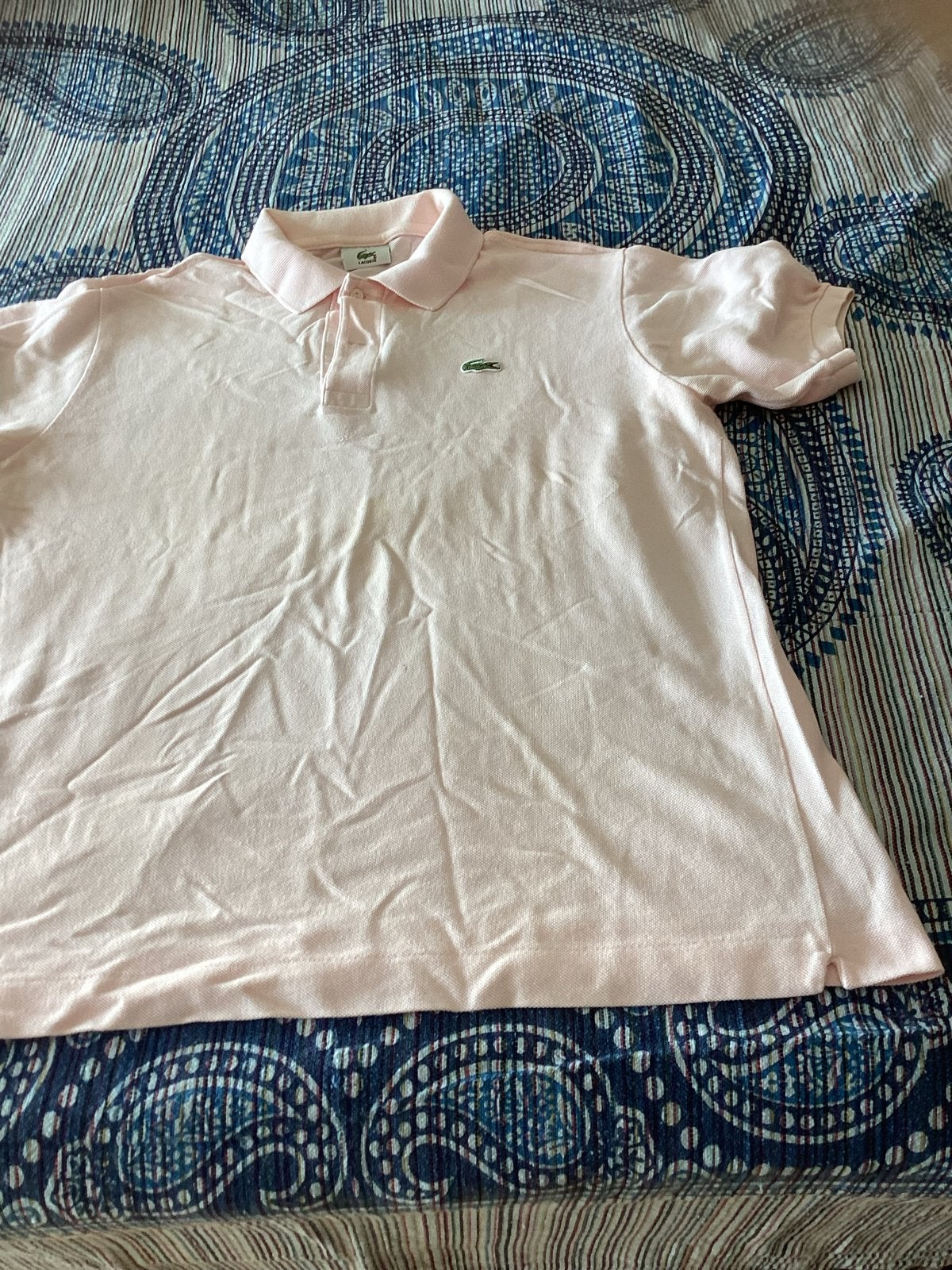Lacoste polo shirt roze maat M, Ophalen of Verzenden, Zo goed als nieuw, Maat 52/54 (L), Roze