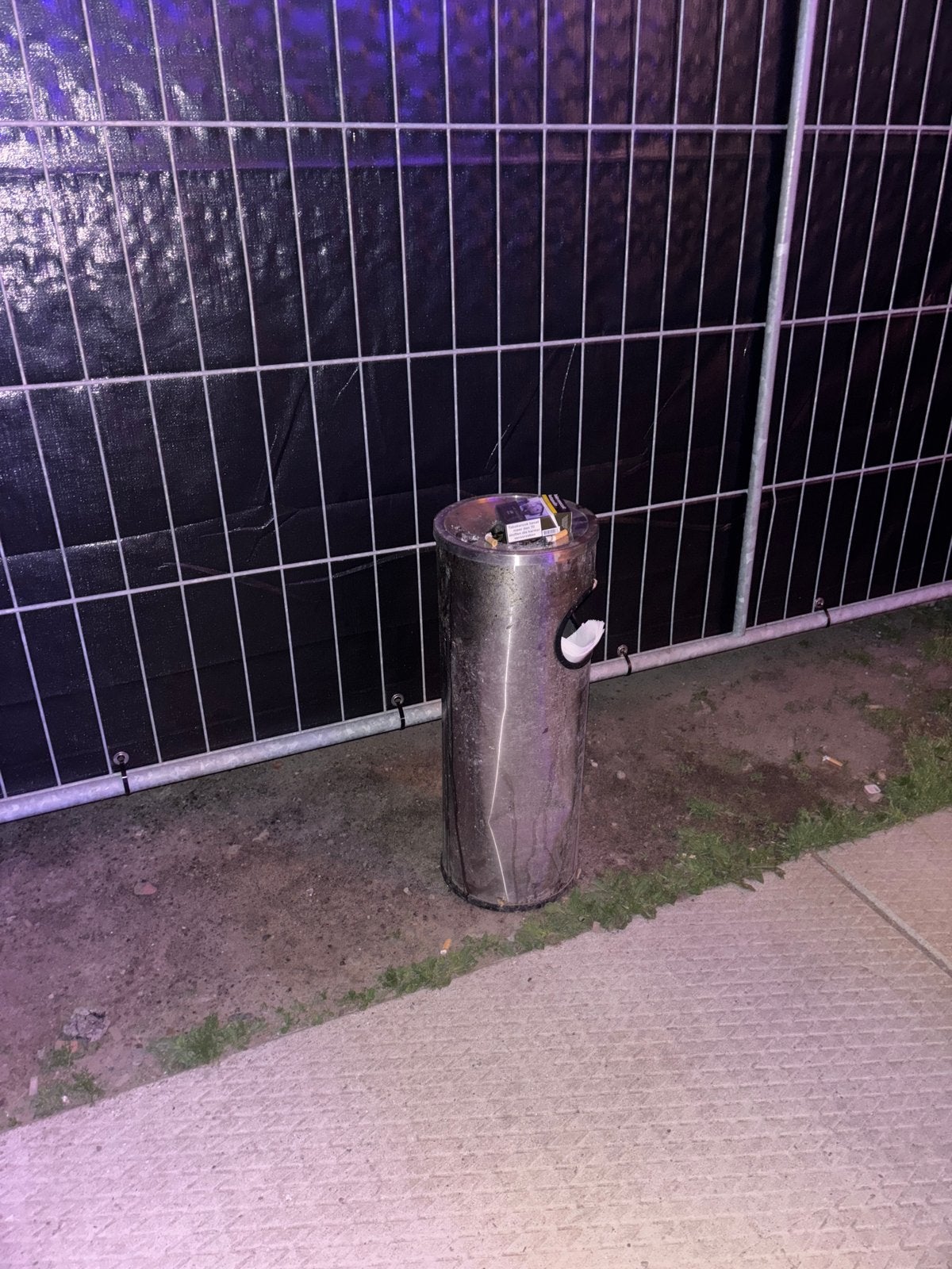 RVS Afvalbak / Asbak voor buiten, 30 tot 40 liter, Ophalen of Verzenden, Gebruikt, Rvs