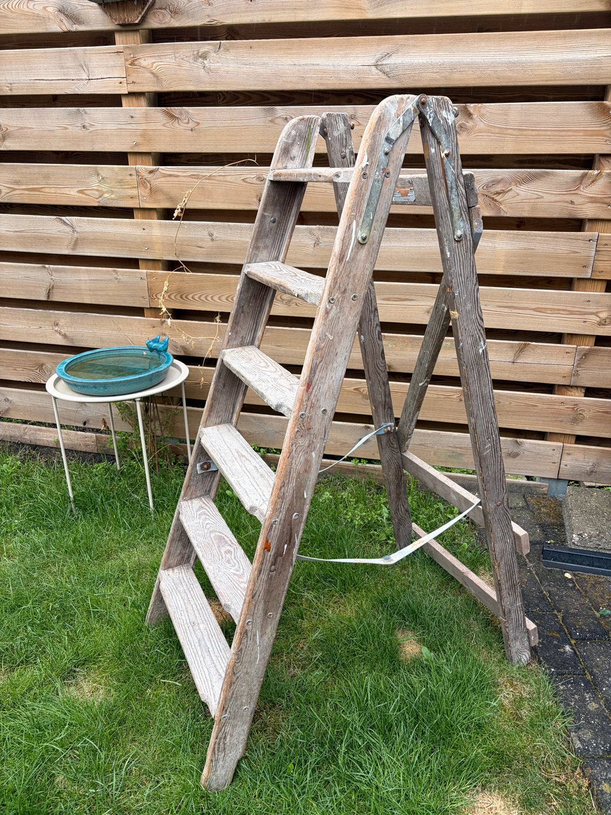 Schilderstrap trap trappetje hout houten, Ophalen, Gebruikt, Trap, Minder dan 2 meter