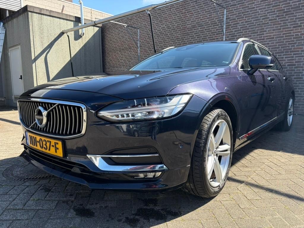 Volvo V90 T5 Inscription Stoelmassage/Koeling/360cam/trekhaa, Auto's, 15 km/l, 1969 cc, Blauw, Stationwagon