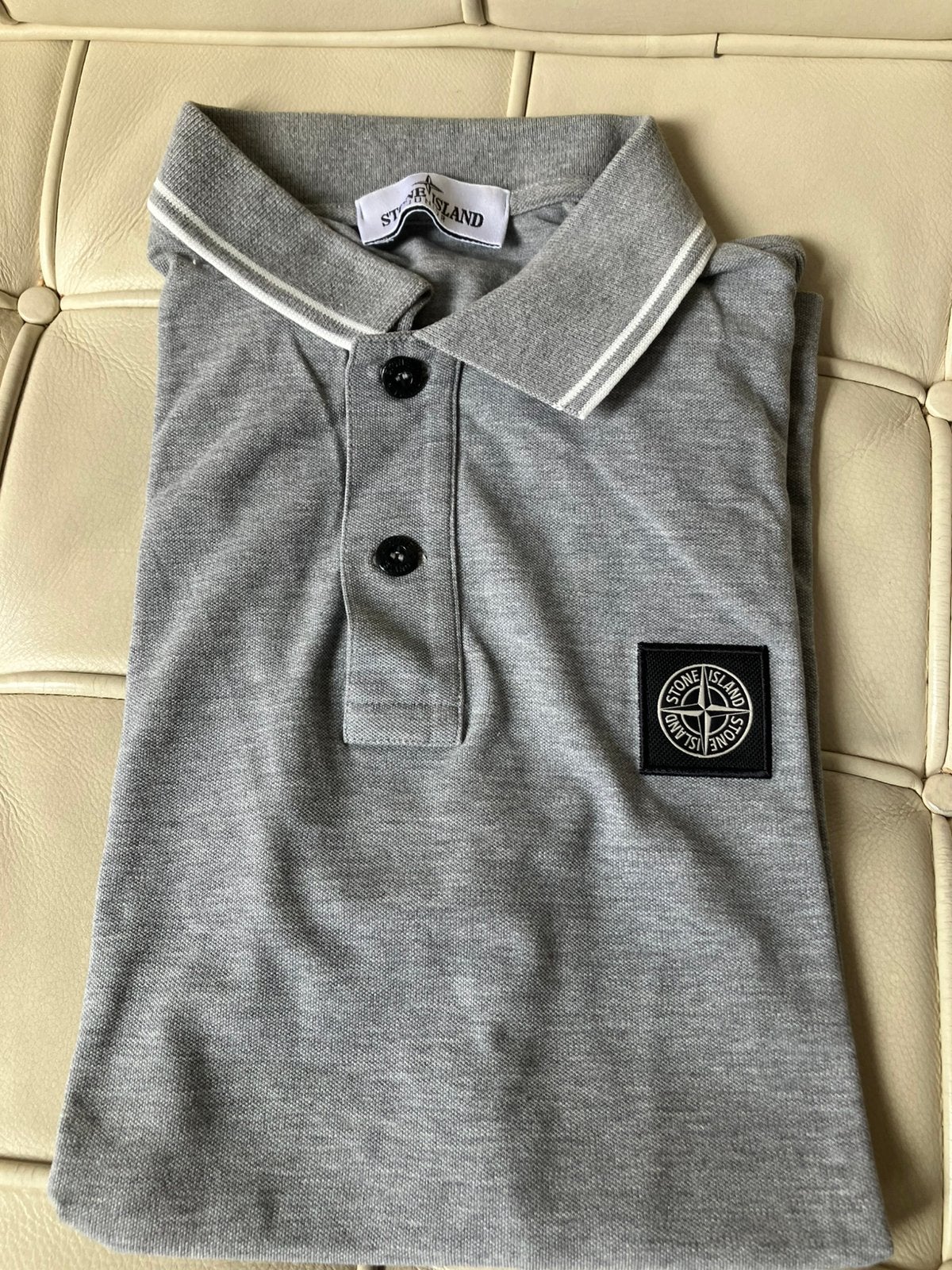 Stone Island polo maat 170, Ophalen of Verzenden, Gedragen, Maat 46 (S) of kleiner, Grijs