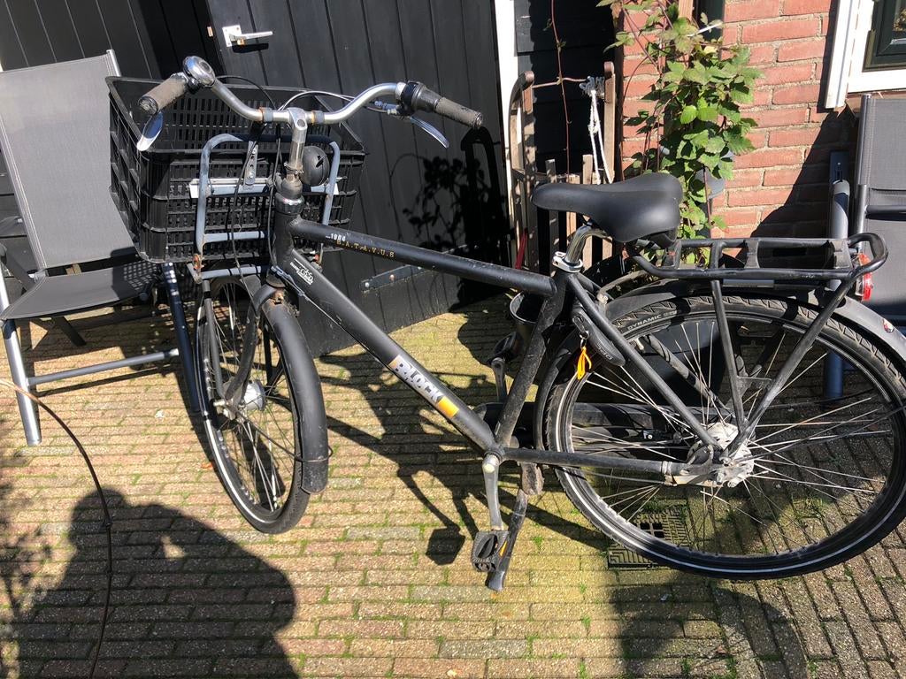 Bakfiets block zwart, Minder dan 10 versnellingen, Ophalen of Verzenden, Zo goed als nieuw, 55 cm of meer