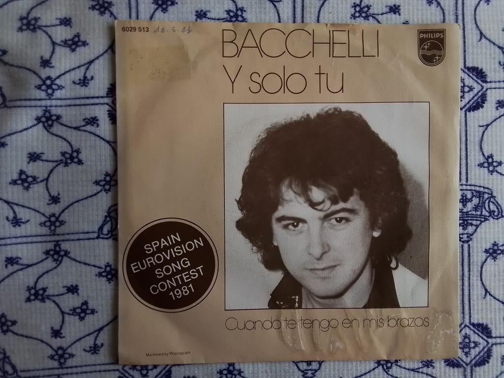 Bacchelli        Y solo tu    Eurovisie Songfestival '81, Ophalen of Verzenden, Zo goed als nieuw, Pop, Single