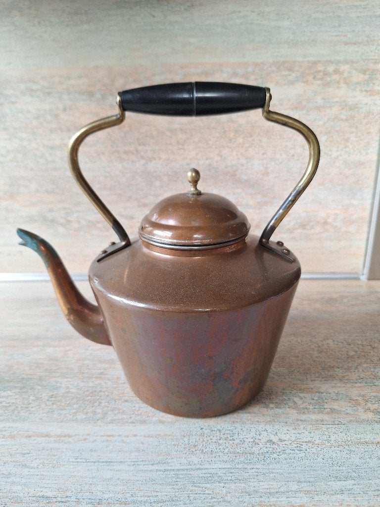 Antieke Koperen Ketel - Decoratief & Verzamelobject, Ophalen, Koper