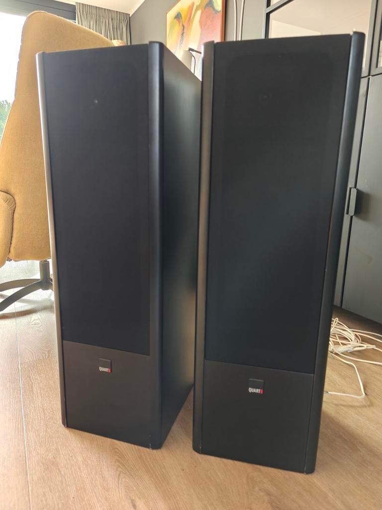MB Quart 350S Luidsprekers - Technisch Goed, Gebruikt, 60 tot 120 watt, Front, Rear of Stereo speakers, Ophalen