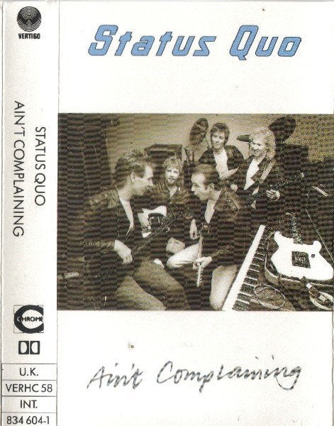 Status Quo ‎– Ain't Complaining  Cassette in Folie., Cd's en Dvd's, 1 bandje, Ophalen of Verzenden, Origineel, Nieuw in verpakking
