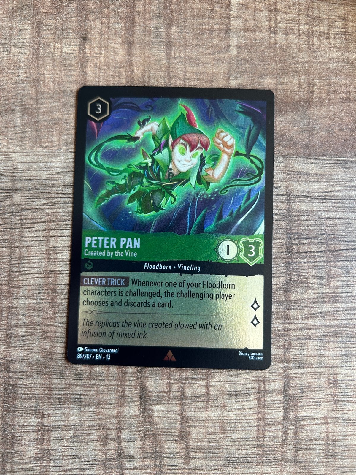 Lorcana peter pan foil, Ophalen of Verzenden, Zo goed als nieuw