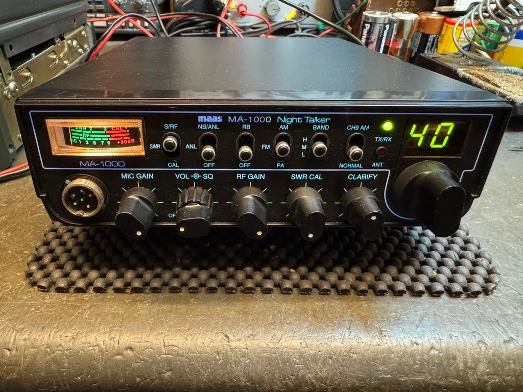 27 mc maas night talker 120 ch fm am pr incl vzk, Ophalen of Verzenden, Zender en Ontvanger