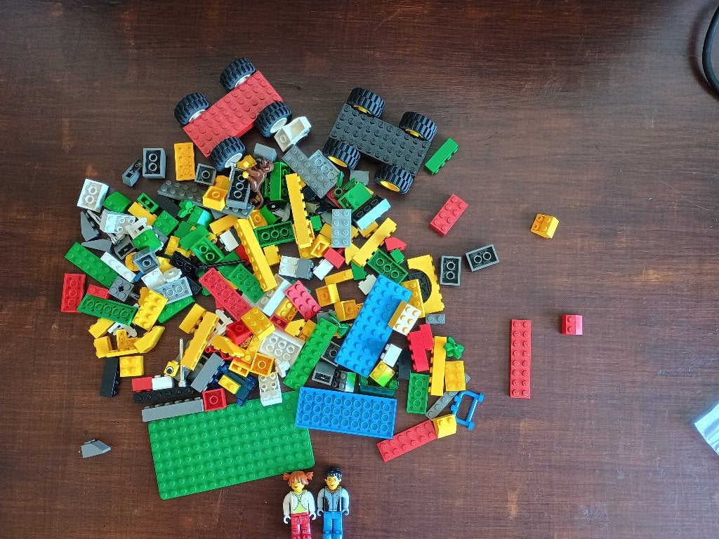 Lego creator Max en Tina 4175, Gebruikt, Lego, Ophalen of Verzenden, Inclusief minifiguren