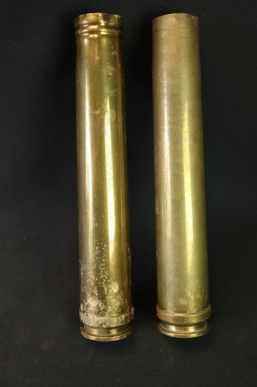 WO2 Duitse 3,7 cm Flak huls LEEG, Verzamelen, Ophalen of Verzenden, Duitsland, Hulzen of Bodemvondsten