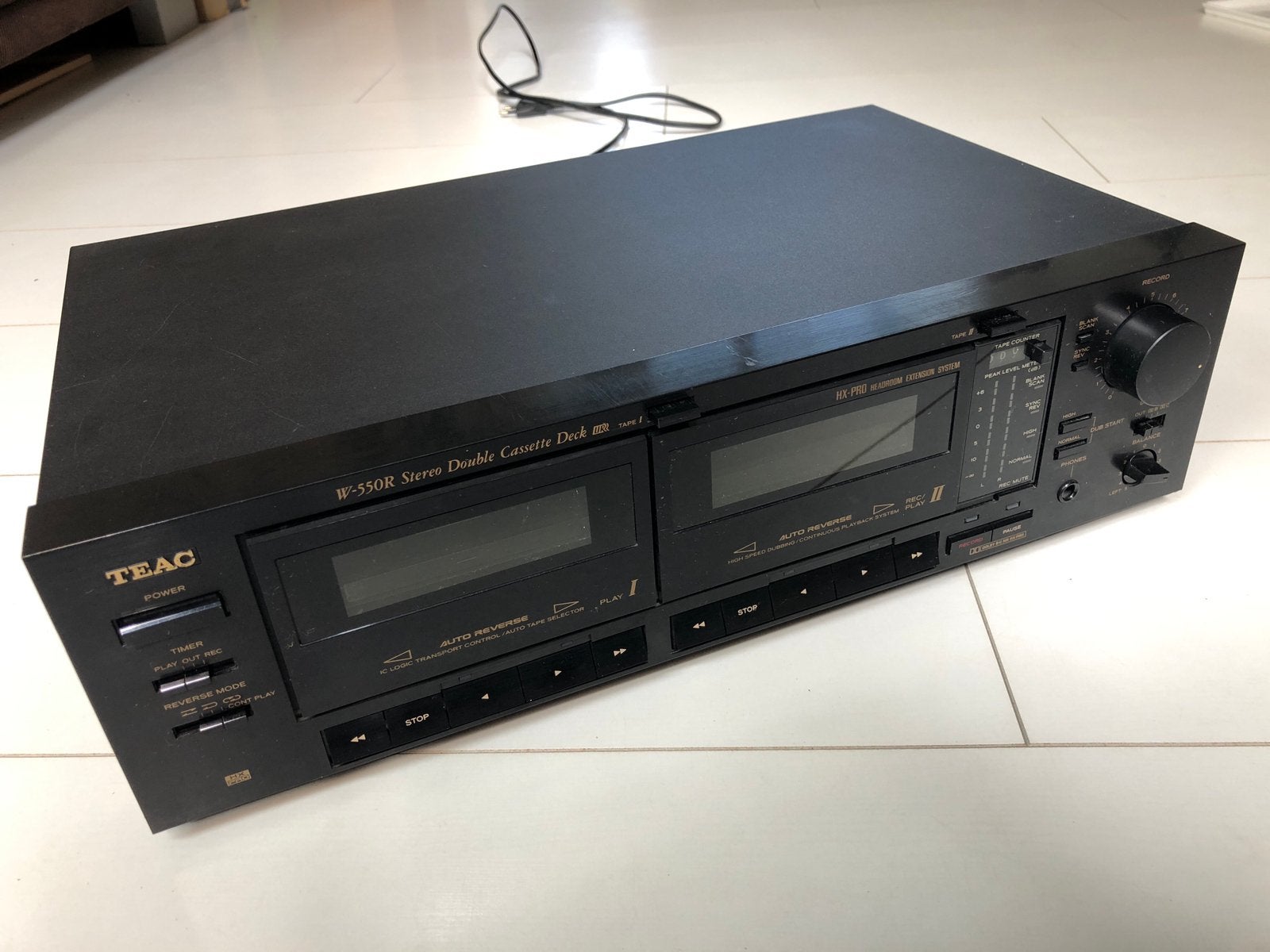 TEAC W-550R Stereo Double Cassette Deck, Ophalen, Dubbel, Overige merken, Tiptoetsen