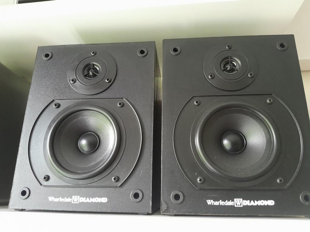 2 sets Wharfedale Diamond, Audio, Tv en Foto, Luidsprekers, Ophalen, 60 tot 120 watt, Front, Rear of Stereo speakers, Overige merken