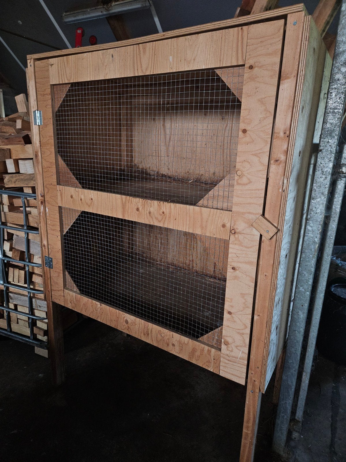 Ruim dubbel konijnenhok, Dieren en Toebehoren, Ophalen, Overige typen, Cavia, 90 cm of meer
