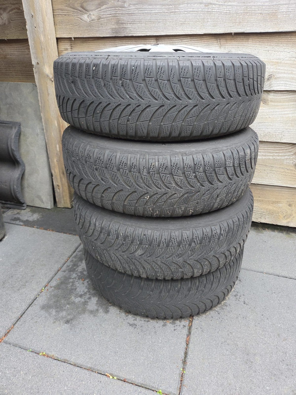 Winterbanden op stalen velgen, Ophalen