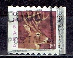 Canada - 1949 - € 1,05 - White tailed Deer (2) - gebr, Ophalen of Verzenden, Gestempeld, Noord-Amerika