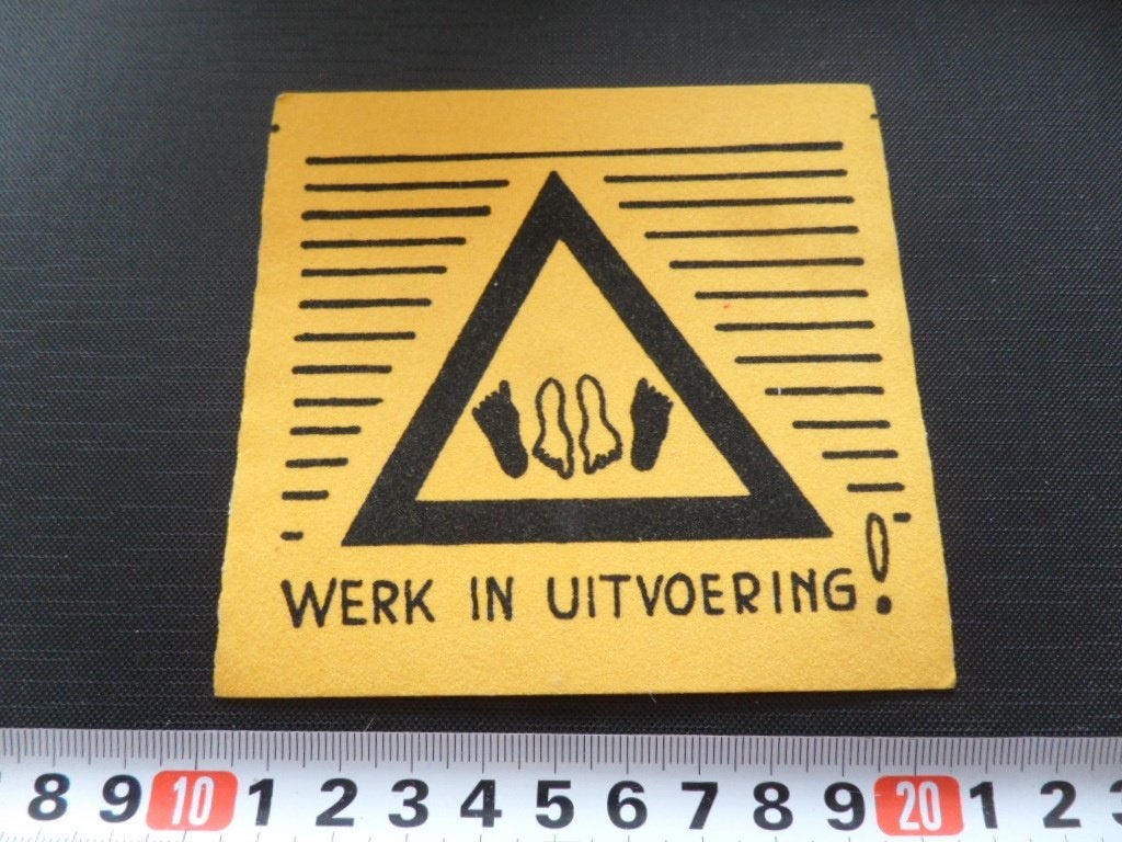 sticker vilt carnaval gein werk in uitvoering, Ophalen, Zo goed als nieuw