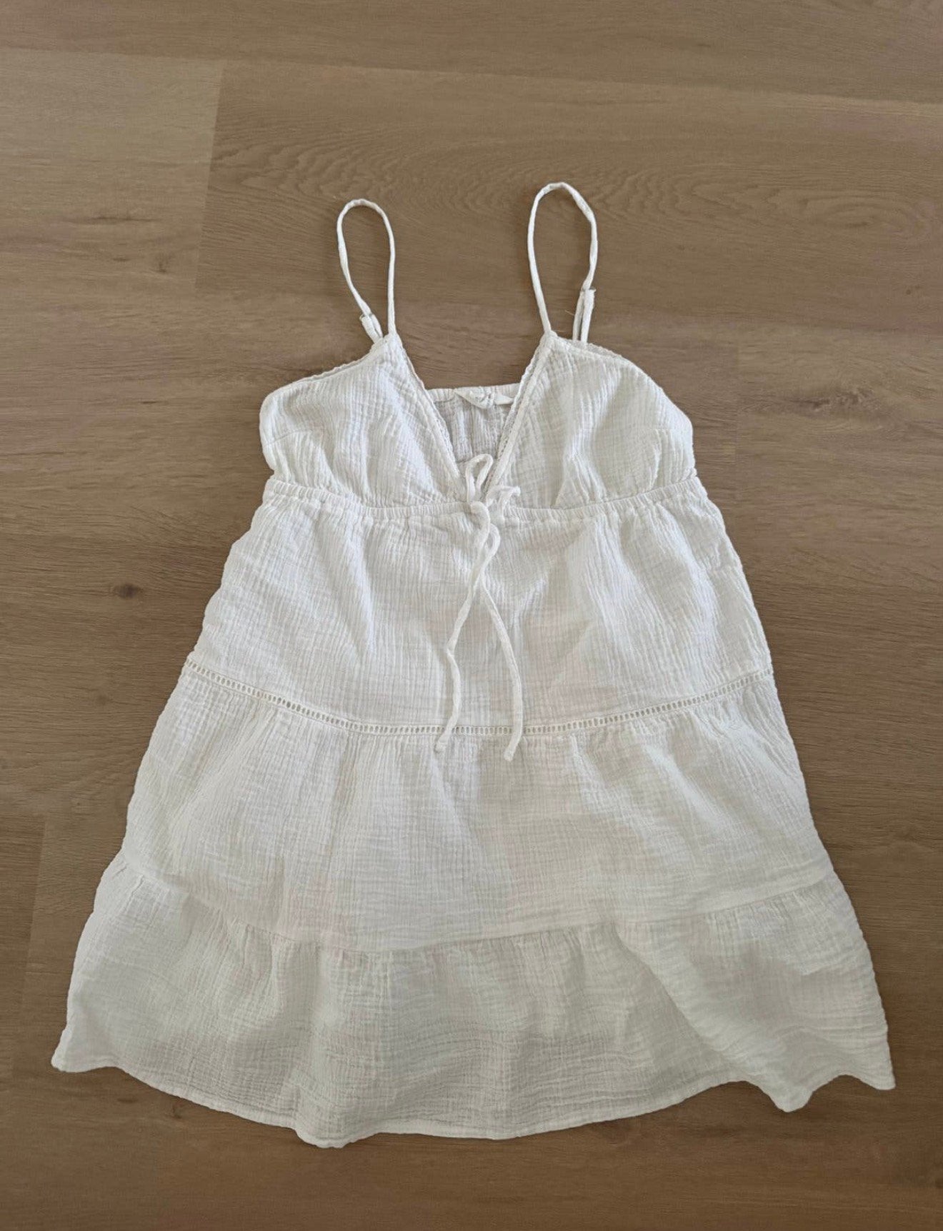 Primark wit zomerjurkje maat M, Ophalen of Verzenden, Zo goed als nieuw, Maat 38/40 (M)