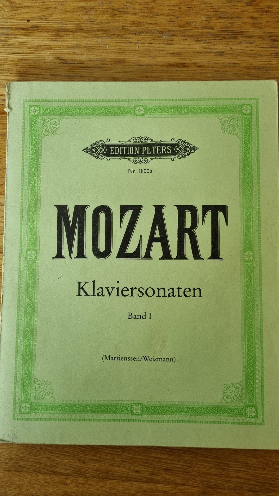 Mozart Klaviersonaten Band I - Edition Peters, Muziek en Instrumenten, Ophalen of Verzenden, Gebruikt, Artiest of Componist, Klassiek