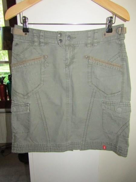 E286 EDC Esprit mt 38 rok army legergroen cargo, Maat 38/40 (M), Verzenden, Zo goed als nieuw, Knielengte