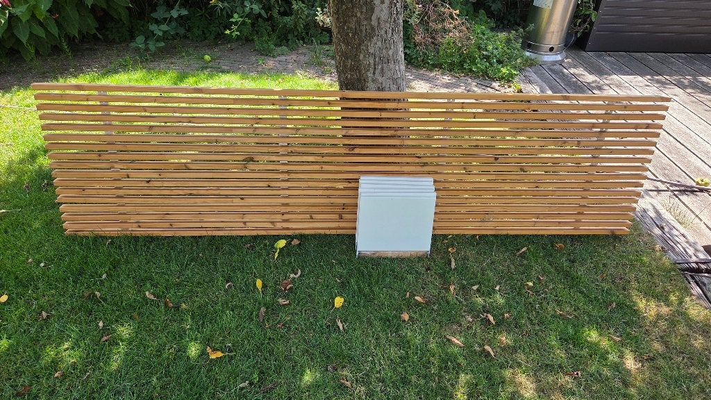 IKEA Mandal hoofdbord 240 cm met 6 legplankjes, Huis en Inrichting, Ophalen, Gebruikt, Overige kleuren, Tweepersoons