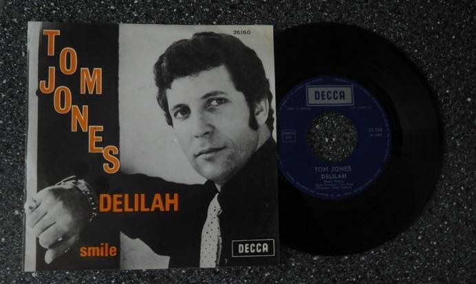 Tom Jones - Delilah (vanaf € 2,00), Cd's en Dvd's, Vinyl Singles, Zo goed als nieuw, Single, Pop, 7 inch, Ophalen of Verzenden