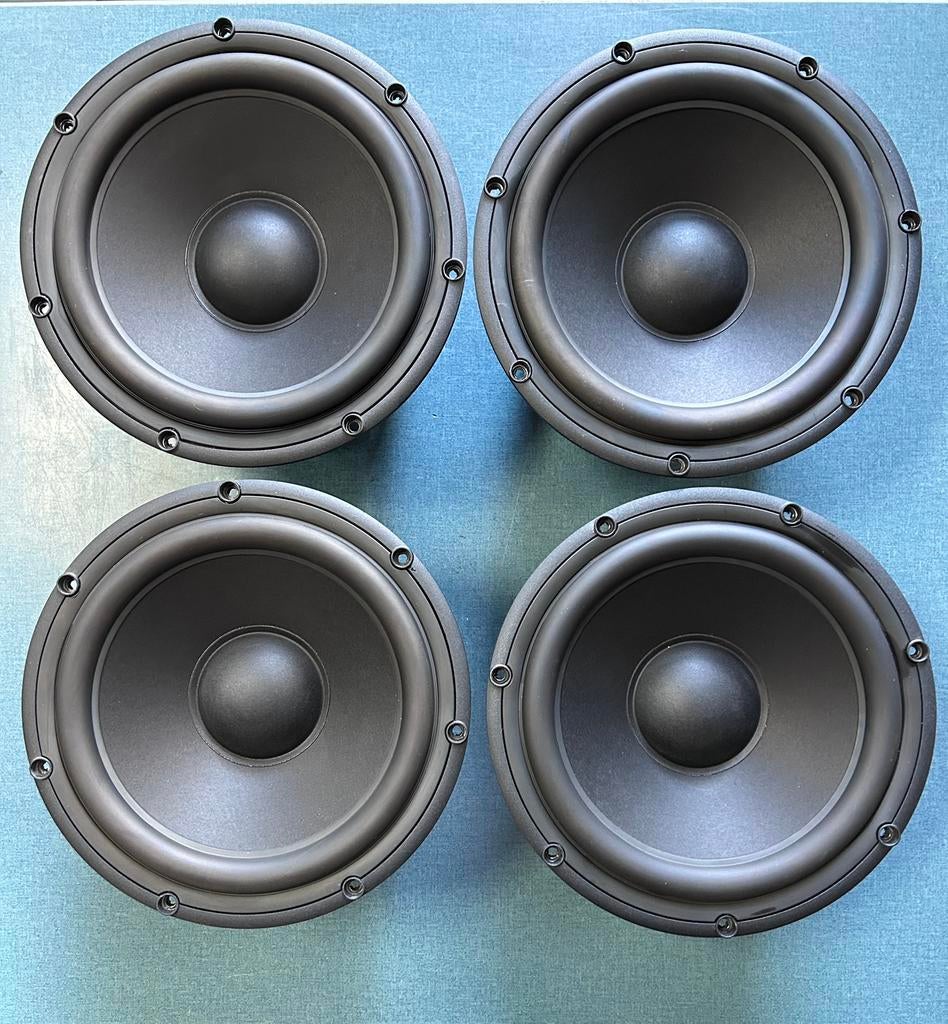 4 stuks Scanspeak 28W4878T00 Subwoofer, Audio, Tv en Foto, Luidsprekers, Zo goed als nieuw, 120 watt of meer, Front, Rear of Stereo speakers