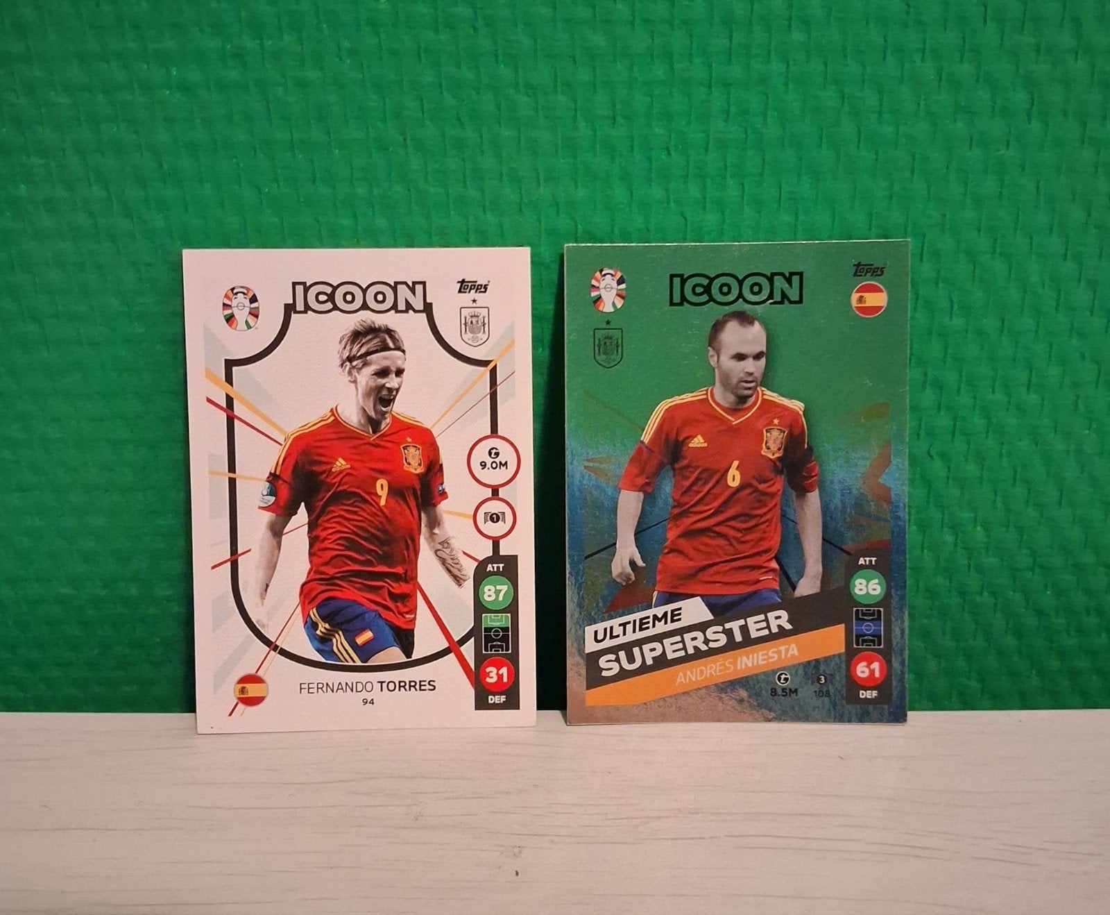 Topps Match Attax UEFA Euro 2024 Icoon kaarten (2 stuks), Ophalen, Zo goed als nieuw, Losse kaart