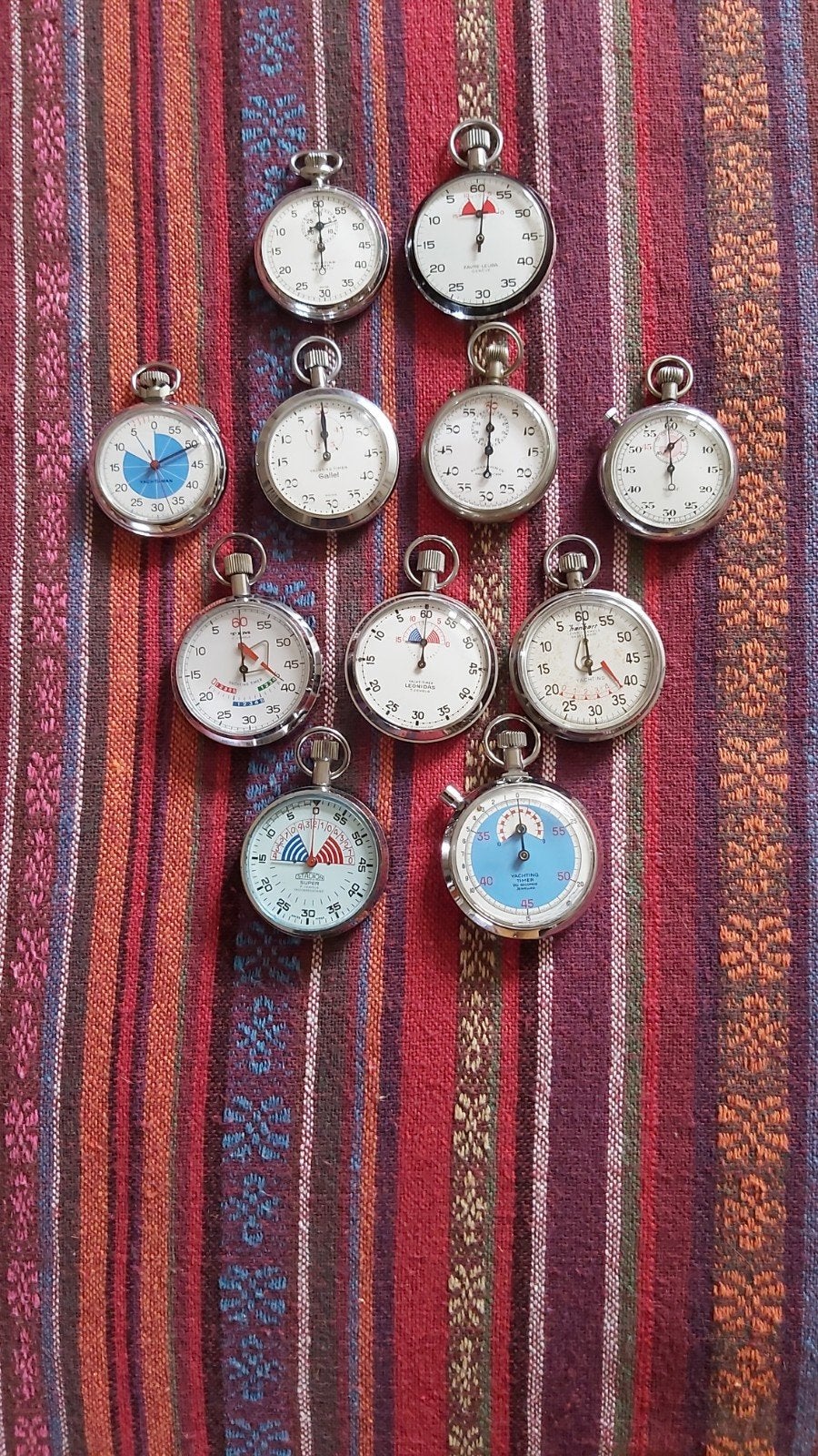 Stopwatch Yachttimers 11 stuks, Ophalen of Verzenden, Staal, Overige merken