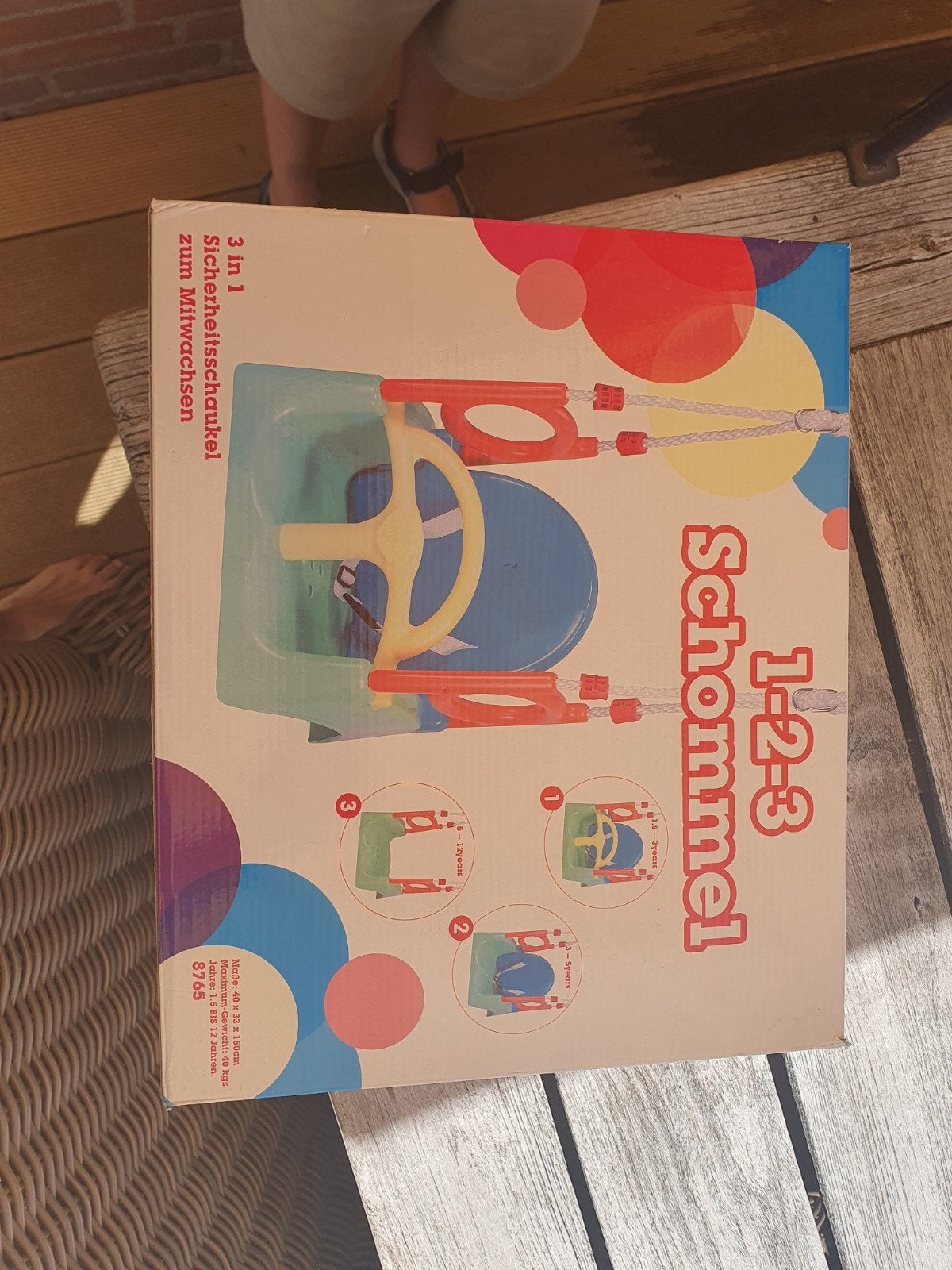 3-in-1 Schommel Baby Swing 1.5-12 jaar - Nieuw in doos, Ophalen, Nieuw, Schommel, Aanbouwonderdeel