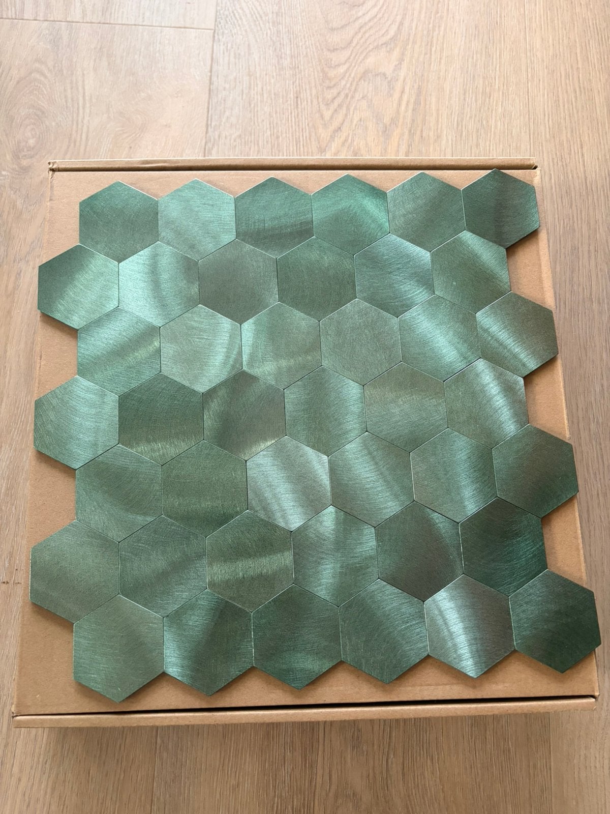 Zelfklevend Mozaïek Hexagon Aston Groen, Nieuw, Ophalen of Verzenden, 20 tot 40 cm, Minder dan 5 m²