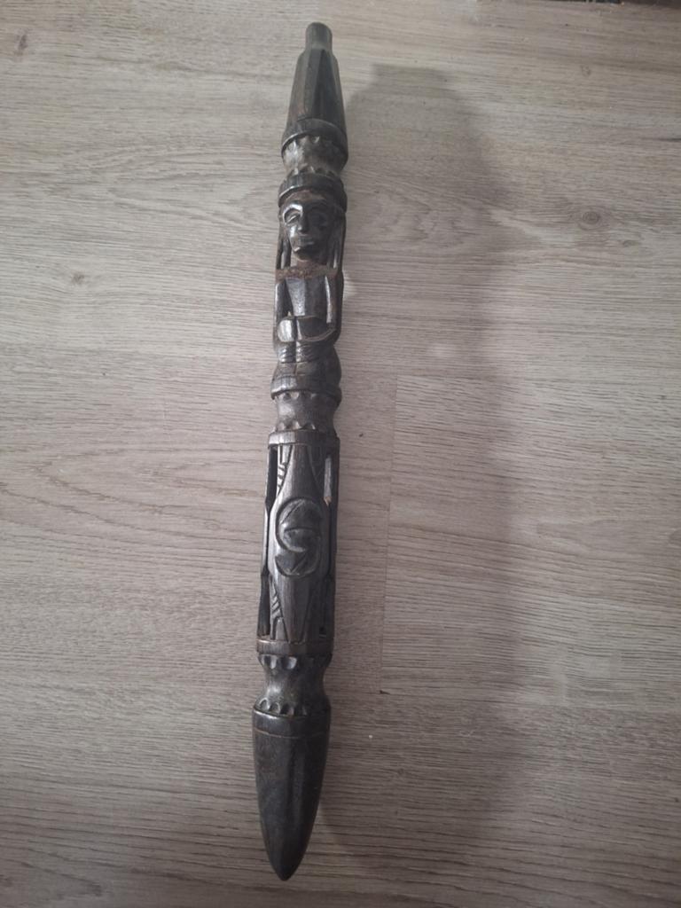 Barak Shaman Staf / Phurba uit Maleisië 50 cm, Ophalen of Verzenden