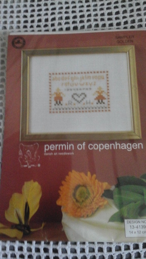 Borduurpakketje sampler, permin, nr 13-4139, Ophalen of Verzenden, Zo goed als nieuw, Handborduren, Borduurpakket